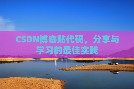 CSDN博客贴代码，分享与学习的最佳实践